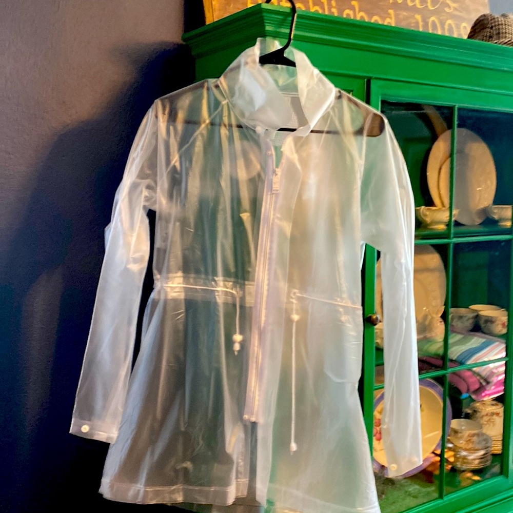 Clear rain jacket